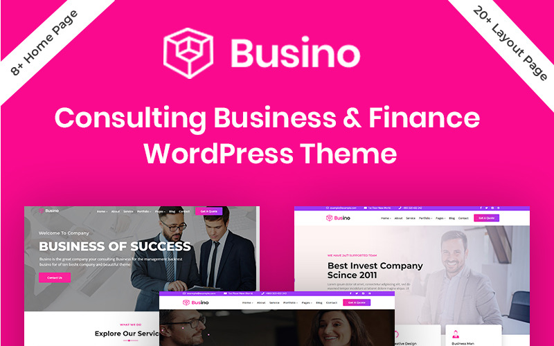 Busino - Consultoria de negócios e tema WordPress corporativo