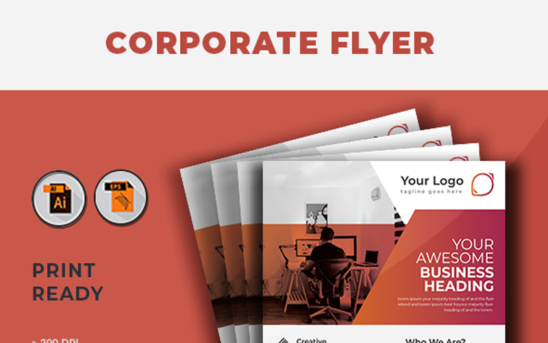 Download Фирменный стиль "Flyer Design - Corporate Identity Template" / Flyer Design - Corporate Identity Template - Фирменный стиль на тему графика 
