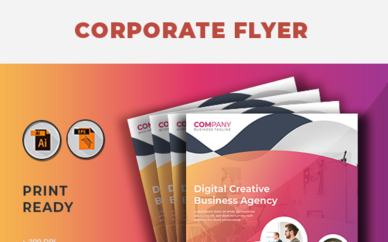 Download Фирменный стиль "Flyer Design - Corporate Identity Template" / Flyer Design - Corporate Identity Template - Фирменный стиль на тему графика 