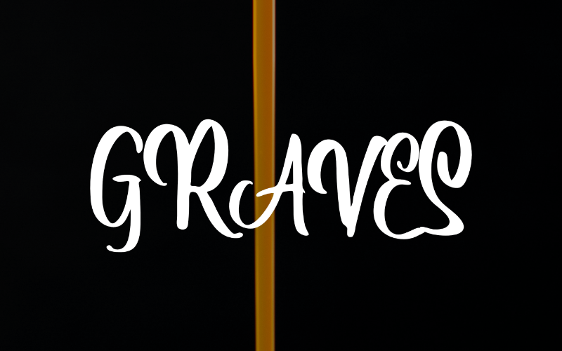 Download Шрифт "Graves Font" / Graves Font - Шрифт на тему графика font logo presentation business