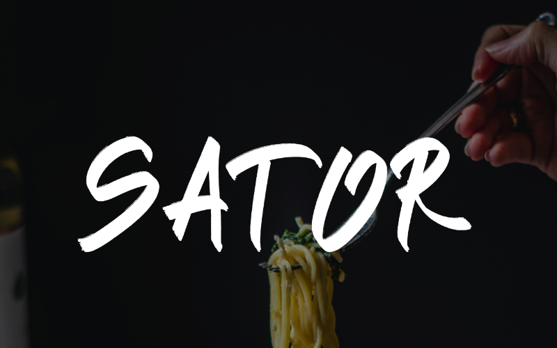 Download Шрифт "Sator Font" / Sator Font - Шрифт на тему графика font logo presentation business