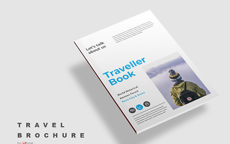 Брошура про журнал подорожей - шаблон фірмового стилю