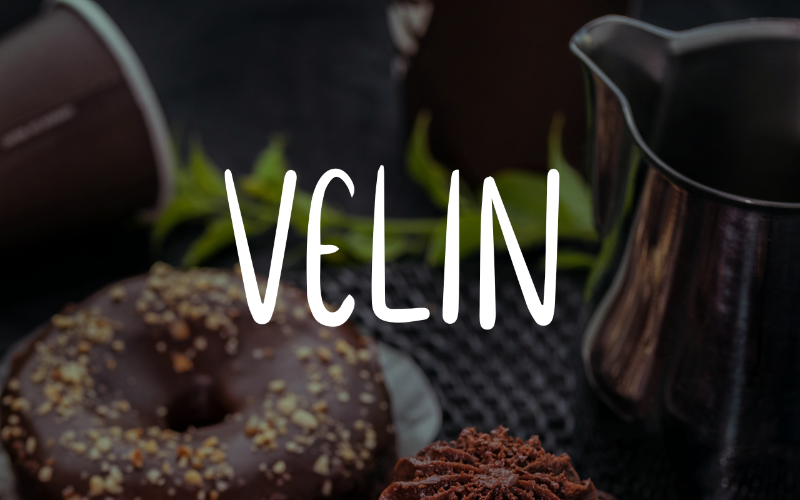 Download Шрифт "Velin Font" / Velin Font - Шрифт на тему графика font logo presentation business