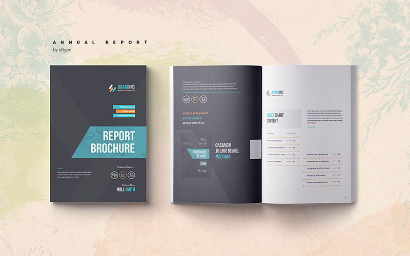 Éves jelentés - InDesign CC - Vállalati-azonosság sablon