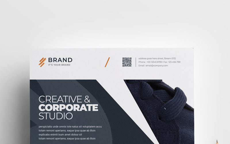 Download Фирменный стиль "Brand - Flyer Vol_59 - Corporate Identity Template" / Brand - Flyer Vol_59 - Corporate Identity Template - Фирменный стиль на тему графика flyer corporate corporate creative flyer travel business card card liflet computer internet stationery id kit blue hi-quality official symple green