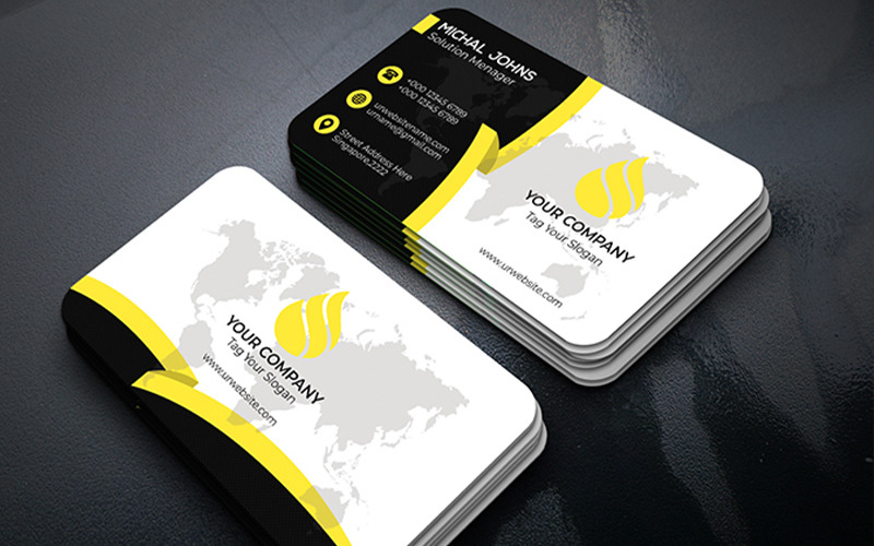 Download Фирменный стиль "Business card - Corporate Identity Template" / Business card - Corporate Identity Template - Фирменный стиль на тему графика abstract art black and white blue business bundle card clean colorful cool corporate creative divergent dreamstudio-eg elegant minimal minimalist personal