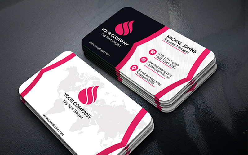 Download Фирменный стиль "Business Card - Corporate Identity Template" / Business Card - Corporate Identity Template - Фирменный стиль на тему графика abstract art black and white blue business bundle card clean colorful cool corporate creative divergent dreamstudio-eg elegant minimal minimalist personal