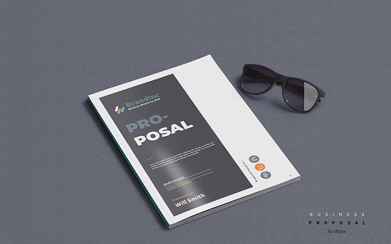 Download Фирменный стиль "Business Proposal - Corporate Identity Template" / Business Proposal - Corporate Identity Template - Фирменный стиль на тему графика a4 annual report brand branding business clean company corporate creative design elegant indesign infographics informational letter light magazine minimalist modern