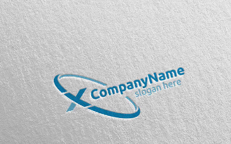 Download Шаблон логотипа "Letter X  Design 86 Logo Template" / Letter X  Design 86 Logo Template - Шаблон логотипа на тему графика letter x initial logo logotype digital media modern web design website app technology pixel photography internet data marketing agency studio