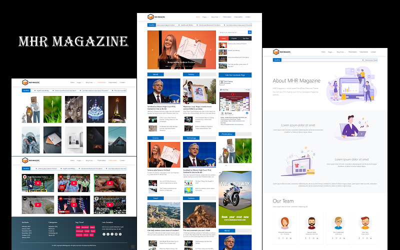 MhrMagazine - Gazete, Blog, Dergi ve Magazin WordPress Teması