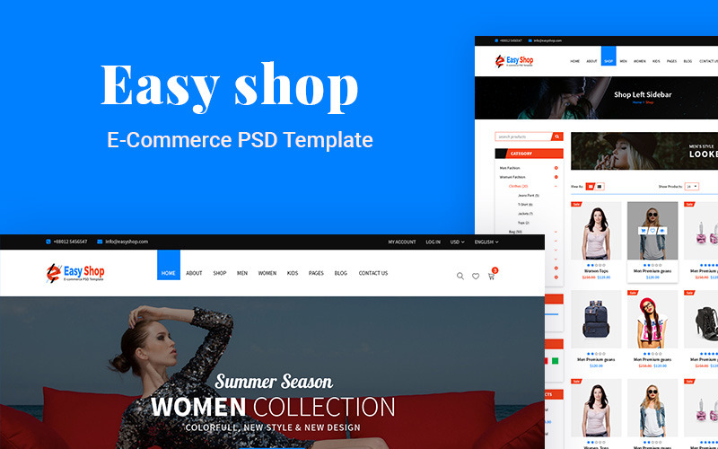 Download Smart Shop E Commerce Psd Template Psd Template 98140 Yellowimages Mockups