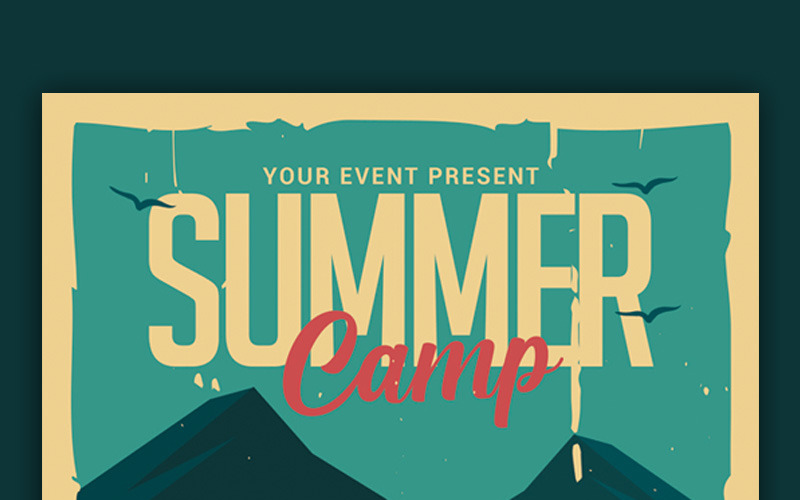 Download Фирменный стиль "Summer Camp Flyer - Corporate Identity Template" / Summer Camp Flyer - Corporate Identity Template - Фирменный стиль на тему графика activity adventure birthday boy boys camp child children class community day easter family flyer fun girl holiday kid kindergarten leaflet