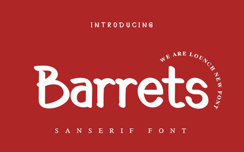 Download Шрифт "Barrets Font" / Barrets Font - Шрифт на тему графика sanserif handwriting cool fun