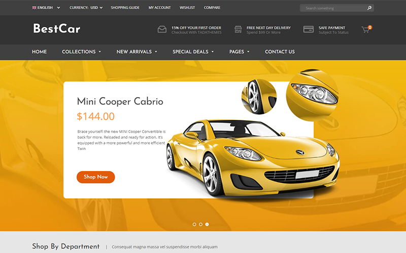 BestCar - Responsive for Car Accessories Shopify Teması