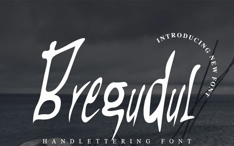 Download Шрифт "Bregudul Font" / Bregudul Font - Шрифт на тему графика halloween horror scary extreme handwriting ttf otf woff strong magic