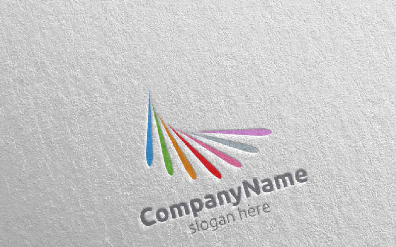 Download Шаблон логотипа "Digital Financial Investment  3 Logo Template" / Digital Financial Investment  3 Logo Template - Шаблон логотипа на тему графика website education studio element tech template illustration logo vector technology investment insurance financial agency digital global web company design icon