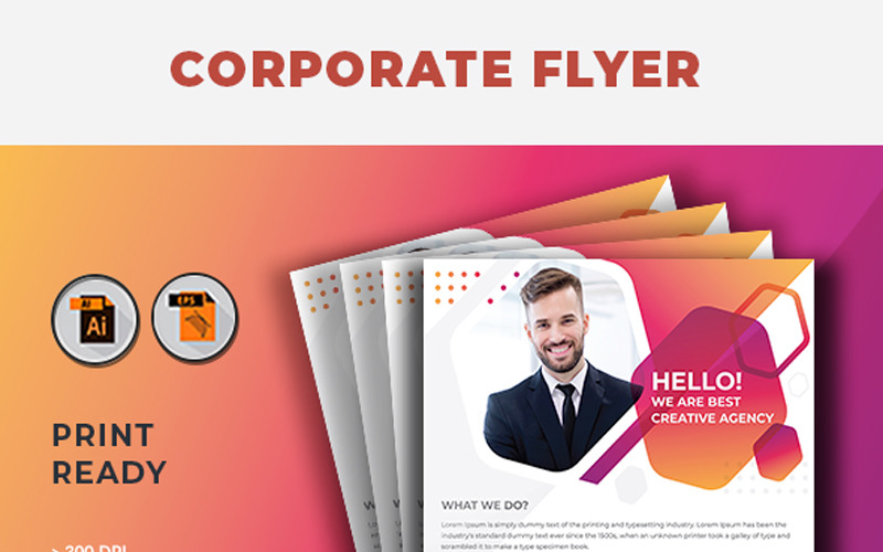Kreatives Flyer-Design - Corporate Identity-Vorlage