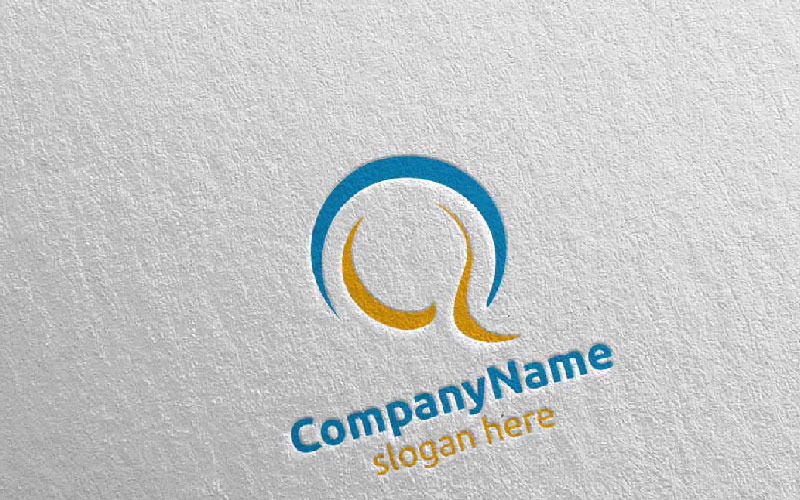 Download Шаблон логотипа "Letter Q  Design 83 Logo Template" / Letter Q  Design 83 Logo Template - Шаблон логотипа на тему графика letter q initial logo logotype digital media modern web design website app technology pixel photography internet data marketing agency studio