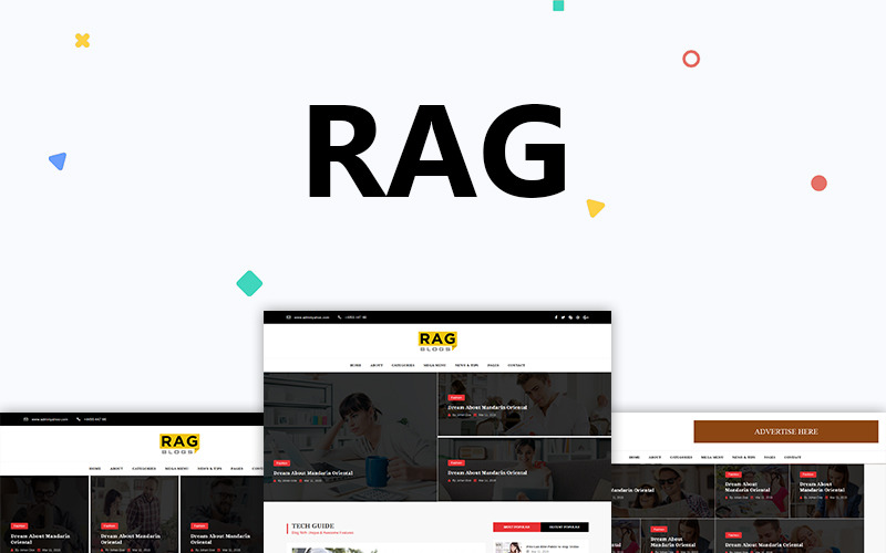 Rag - Modelo de site em HTML para revista do blog
