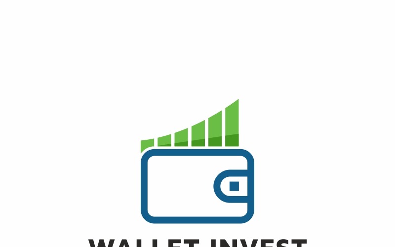 Шаблон логотипа Wallet Invest