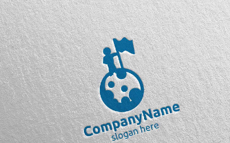 Download Шаблон логотипа "Space Cosmos Astronaut Logo Template" / Space Cosmos Astronaut Logo Template - Шаблон логотипа на тему графика astronomy rocket astronaut aerospace airline automotive investment consulting community political games music science travel logo spaceship galaxy technology illustration vector