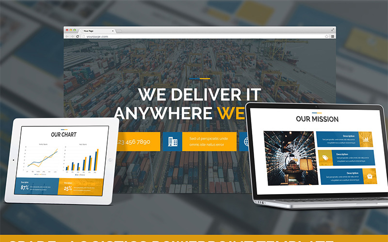 Spade - šablona PowerPoint Logistics
