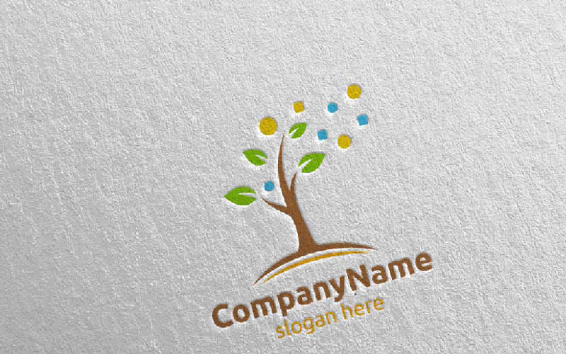 Download Шаблон логотипа "Tree Digital Financial Investment Logo Template" / Tree Digital Financial Investment Logo Template - Шаблон логотипа на тему графика investment insurance financial oak plant green organic environment ecology garden icon vector logo tree farm natural floral eco element nature