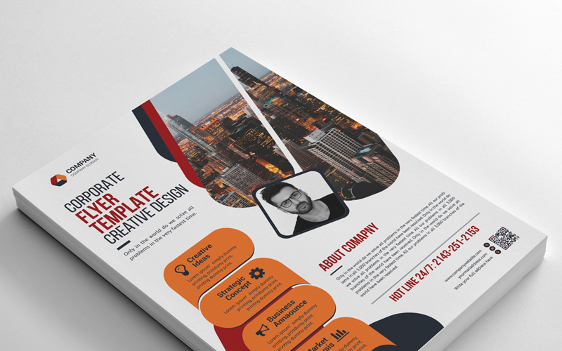 Download Фирменный стиль "Business Flyer - Corporate Identity Template" / Business Flyer - Corporate Identity Template - Фирменный стиль на тему графика psd flyer corporate liflet computer internet stationery poster id kit blue hi-quality official sample business logo professional modern art standard