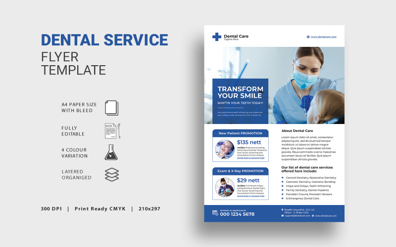 Download Фирменный стиль "Dental Flyer - Corporate Identity Template" / Dental Flyer - Corporate Identity Template - Фирменный стиль на тему графика breath canal therapy child clinical corporate dental care floss dentist doctor fillings health healthcare hospital implants injection insurance life medical