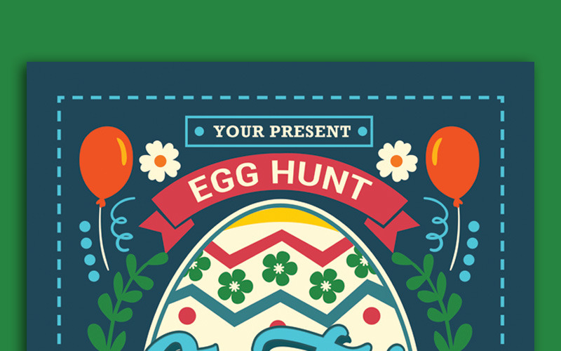 Download Фирменный стиль "Easter Egg Hunt For Kids - Corporate Identity Template" / Easter Egg Hunt For Kids - Corporate Identity Template - Фирменный стиль на тему графика bunny children christ church church flyer poster colorful cute easter egg event hunt illustration flyer rabbit good friday jesus kids