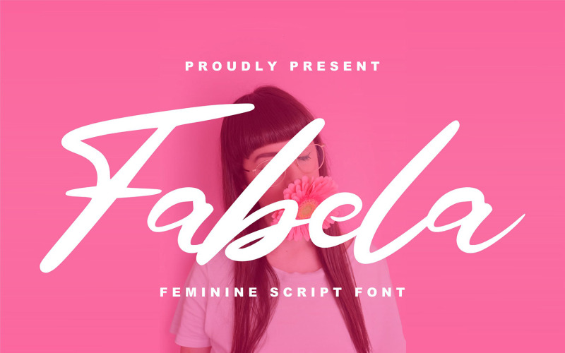 Fabela | Fonte cursiva feminina
