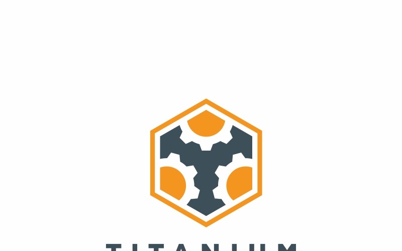 Download Шаблон логотипа "Hexagon Gears Logo Template" / Hexagon Gears Logo Template - Шаблон логотипа на тему графика agriculture auto construction corporate design energy environment equipment factory gaming gear hex hexagon high tech industrial machine mechanic military plumbing