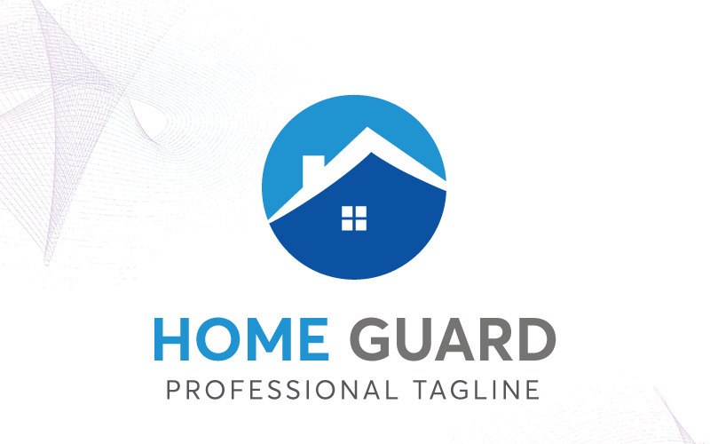 Download Шаблон логотипа "Home Guard Logo Template" / Home Guard Logo Template - Шаблон логотипа на тему графика building logo business circuit clever comfort computer device guard home house household live living professional protect protection real estate security