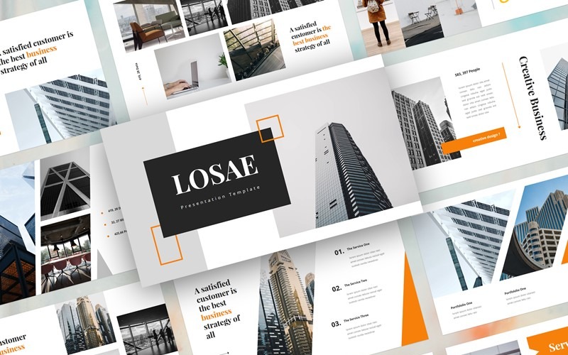 Losae-业务-主题演讲模板