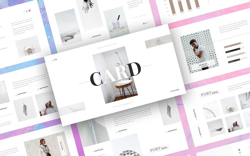 Scheda - Modello di portfolio Presentazioni Google