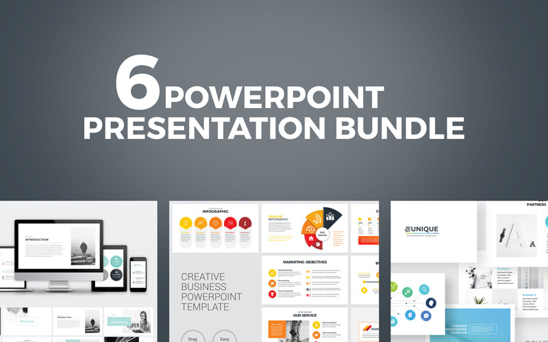 Üzleti prezentációs csomag PowerPoint sablon