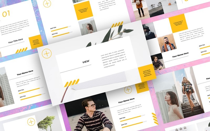 Widok - Creative Template Prezentacje Google