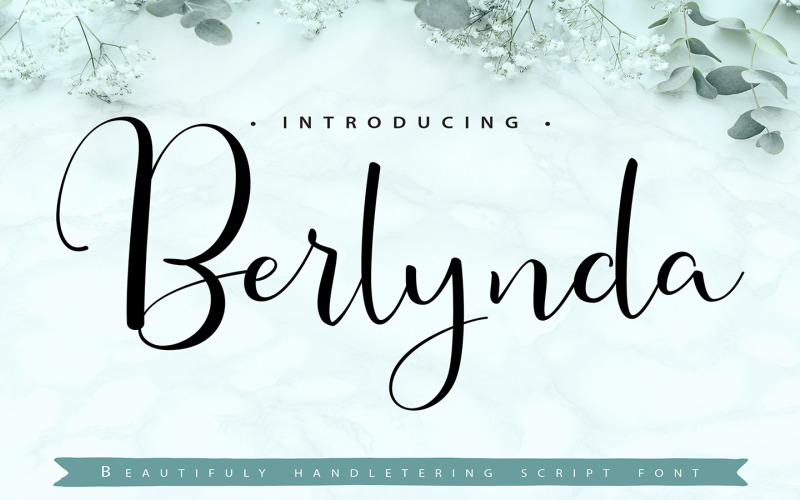 Berlynda | Manejar la fuente cursiva
