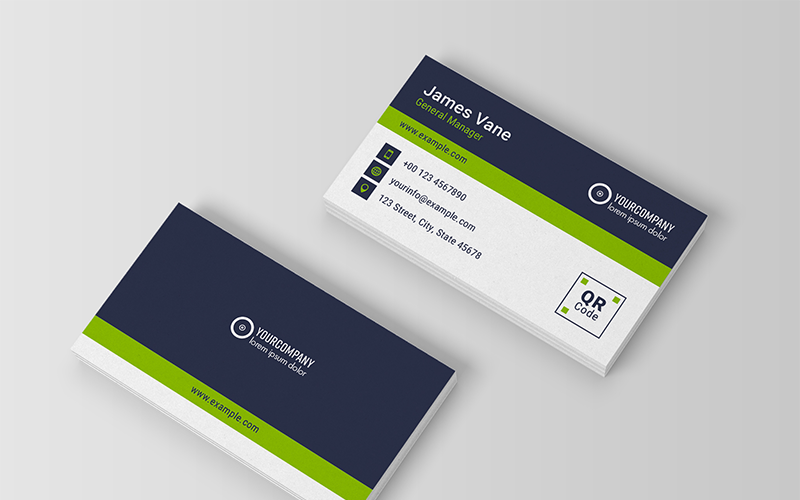 Download Фирменный стиль "Business Card Layout with Green Accents - Corporate Identity Template" / Business Card Layout with Green Accents - Corporate Identity Template - Фирменный стиль на тему графика business,card,clean,company,corporate,creative,design,elegant,marketing,minimalist,modern,personnel,photo,unique,visiting,style,print,template