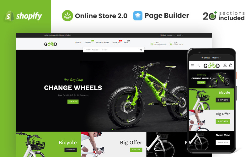 Good Bikes & Bicycle Store Shopify Theme