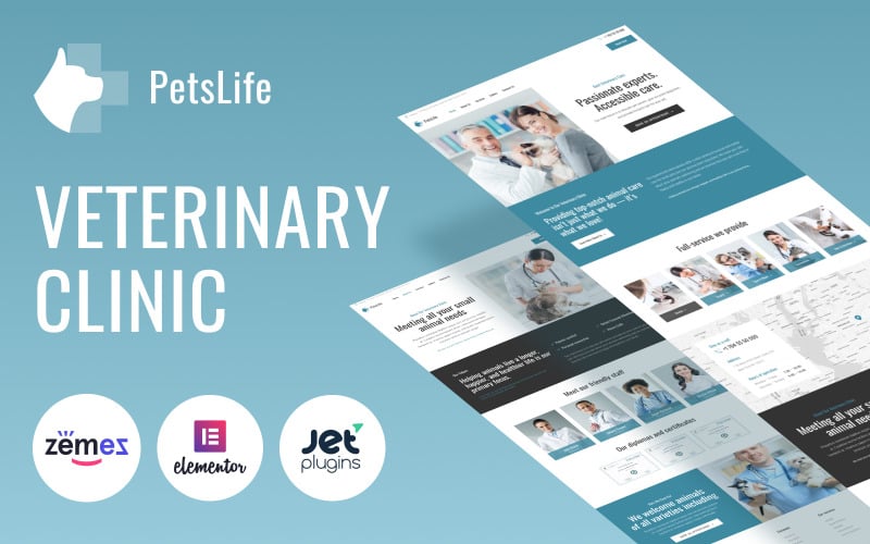 PetsLife – WordPress-Theme für Haustiere und Tierärzte