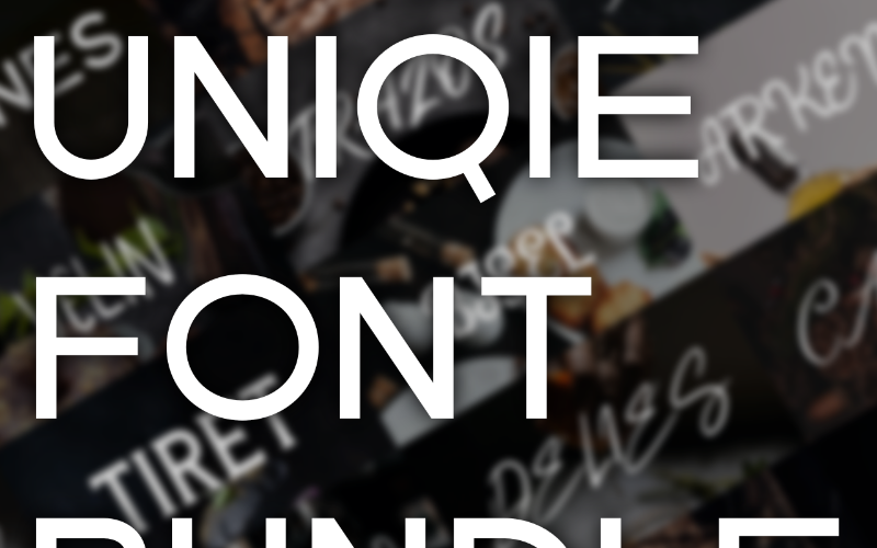 Download Шрифт "UNIQUE BUNDLE | 51 products Font" / UNIQUE BUNDLE | 51 products Font - Шрифт на тему графика bundle font typography logo presentation business startup blog