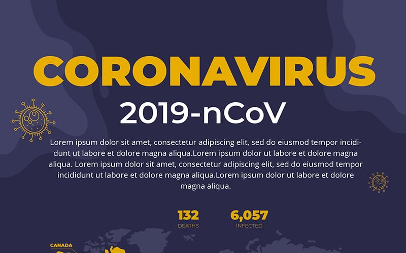 Volantino campagna Stop Coronavirus gratuito - Modello di identità aziendale