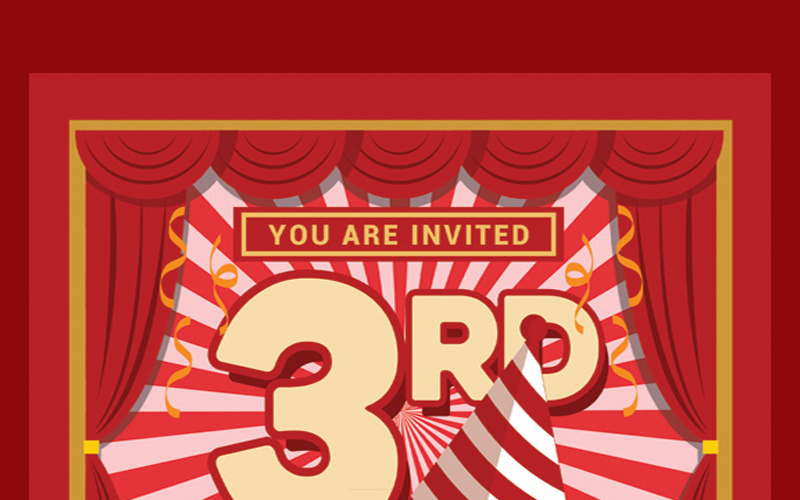 Download Фирменный стиль "Birthday Party Invitation - Corporate Identity Template" / Birthday Party Invitation - Corporate Identity Template - Фирменный стиль на тему графика birthday greetings birthday invitation card eddm high quality postcard template landscape modern old paper texture party print text vintage