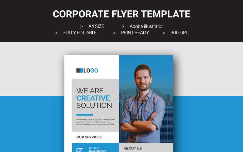 Download Фирменный стиль "Flyer - Corporate Identity Template" / Flyer - Corporate Identity Template - Фирменный стиль на тему графика flyer design corporate business travel food company promotion