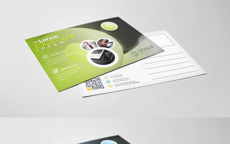 Download Фирменный стиль "Green Color Postcard - Corporate Identity Template" / Green Color Postcard - Corporate Identity Template - Фирменный стиль на тему графика postcard template gift card bundle flyer giftcard resume corporate dl creative corporate id studio photo multimedia web artistic building technology