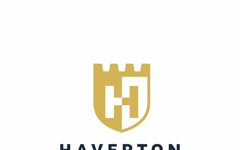 H Letter Shield Logo Vorlage