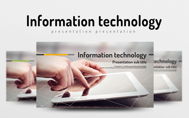 Informační technologie PowerPoint šablony