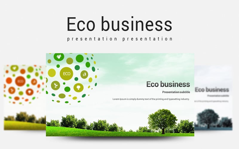 Modèle PowerPoint d'entreprise écologique