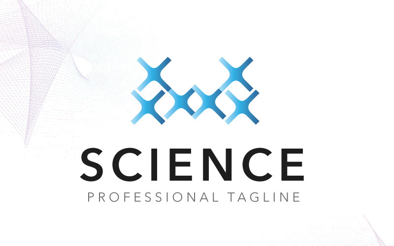 Шаблон логотипу науки